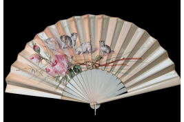 The four kitten, late 19th century fan