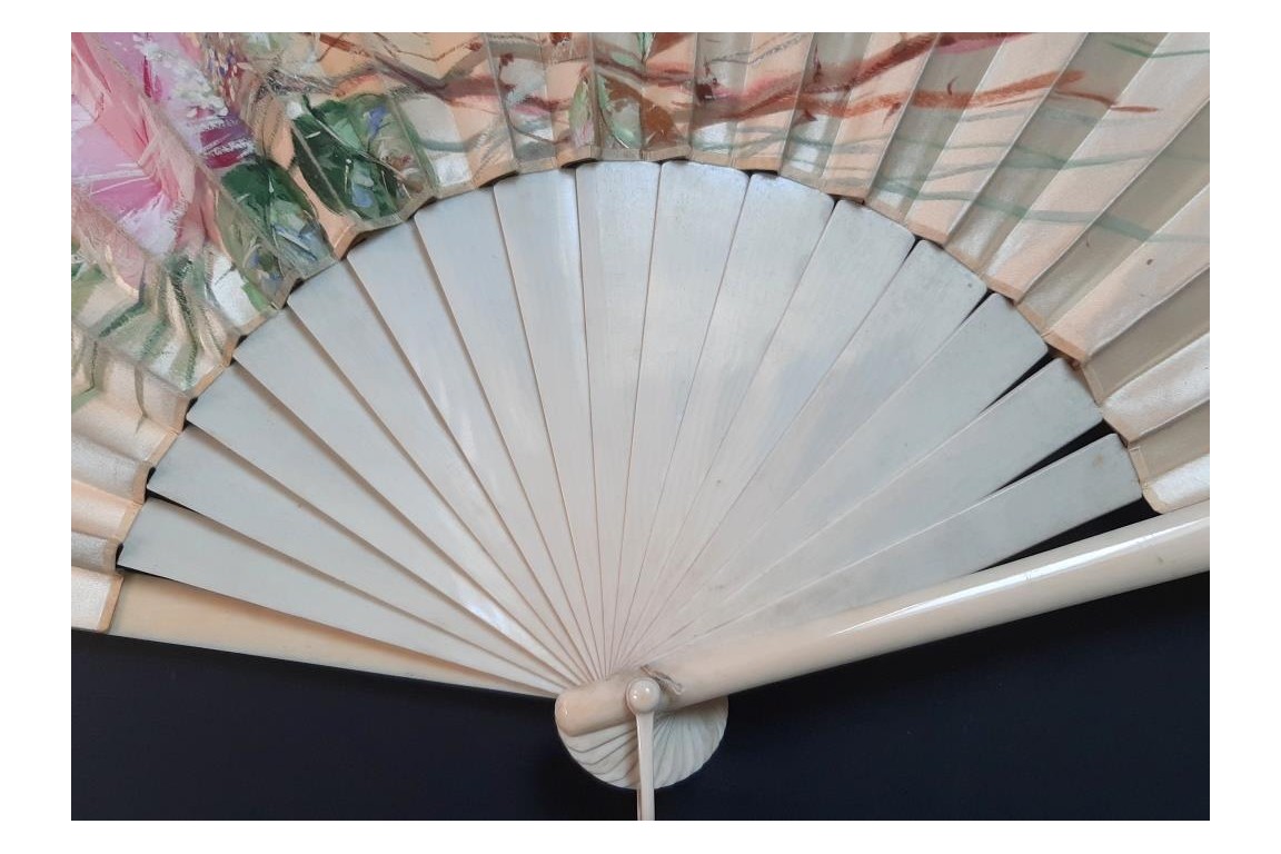 The four kitten, late 19th century fan