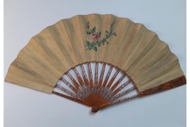 Chinoiseries végétales, éventail vers 1760-70