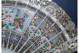 Le nid, éventail vers 1840