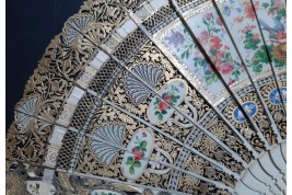 Le nid, éventail vers 1840