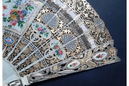 Le nid, éventail vers 1840