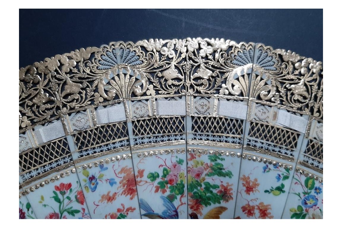 Le nid, éventail vers 1840