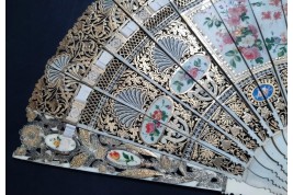 Le nid, éventail vers 1840