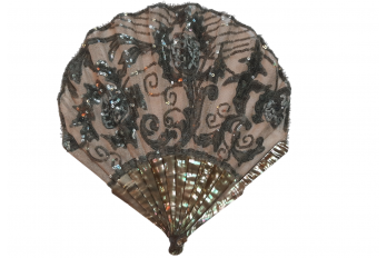 Small cardoons, Duvelleroy fan, circa 1900