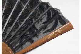 Scintillating bird-of-paradise, fan, circa 1900-10