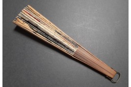 Le coq de Corsi, éventail début XXème siècle