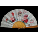 Beauty with carnations, Templier fan circa 1900