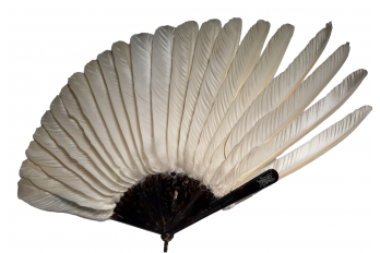 Pelican, fan by Faucon circa 1900-1930