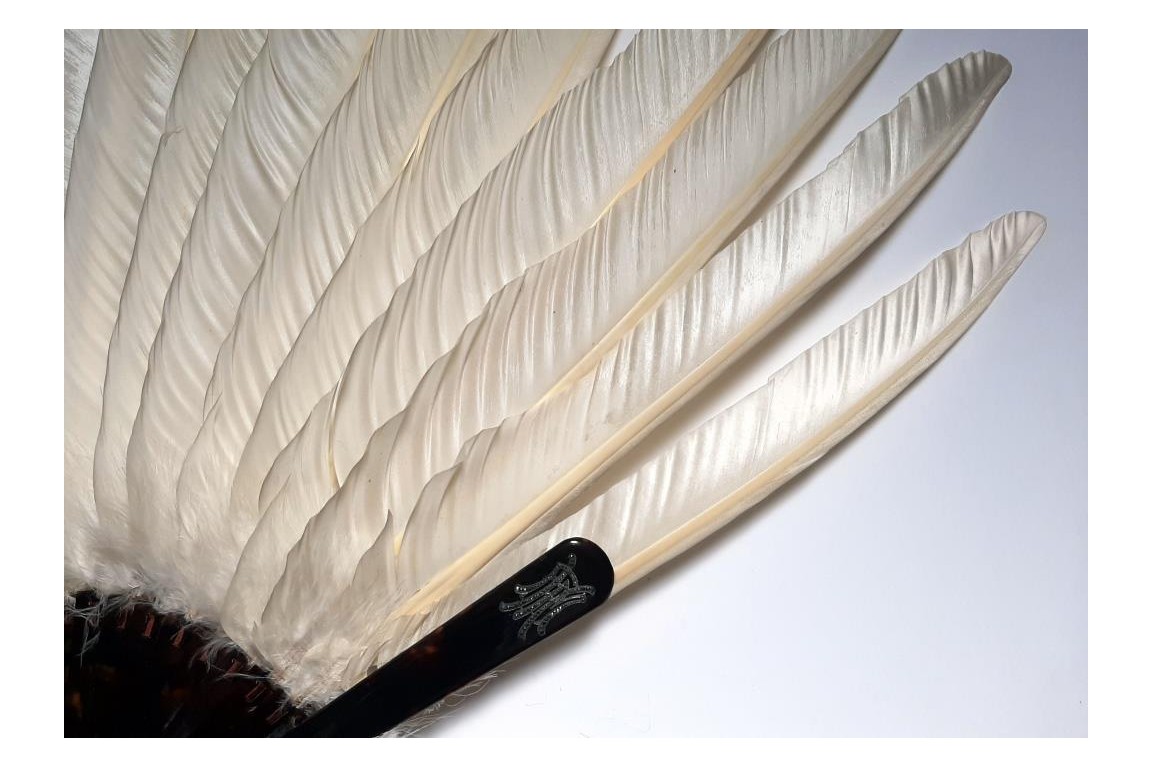 Pelican, fan by Faucon circa 1900-1930