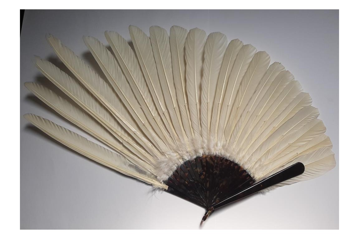 Pelican, fan by Faucon circa 1900-1930