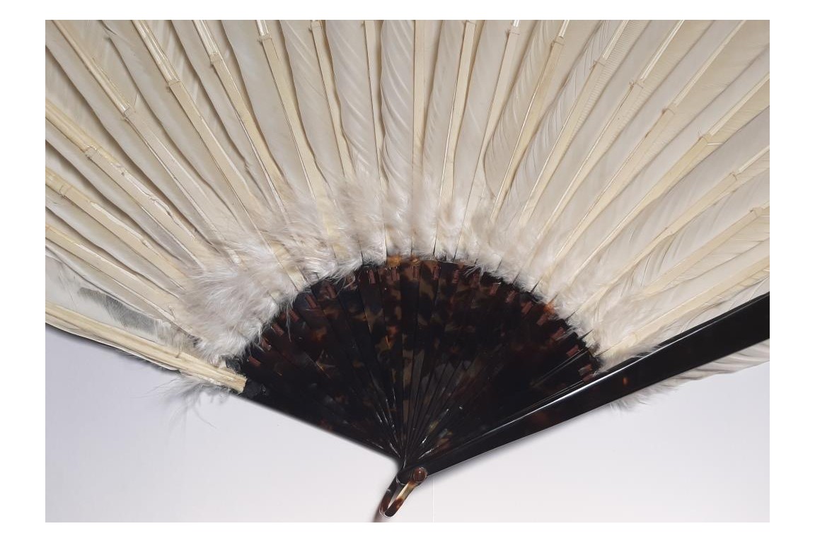 Pelican, fan by Faucon circa 1900-1930