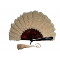 Feather marquetry, fan late 19th century