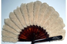 Feather marquetry, fan late 19th century