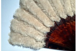 Feather marquetry, fan late 19th century