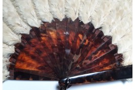 Feather marquetry, fan late 19th century