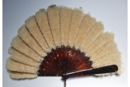 Feather marquetry, fan late 19th century