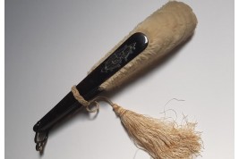 Feather marquetry, fan late 19th century