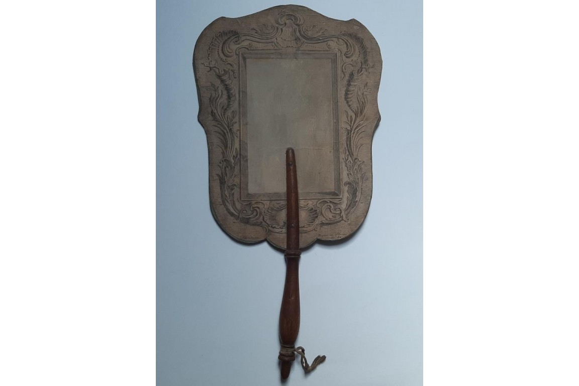 Garden and fountain, fixed fan circa 1740-50
