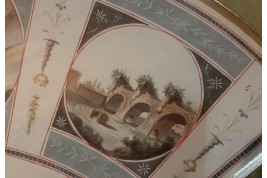 The Monuments of Ancient Rome, fan leaf from the Grand Tour, circa 1790