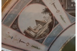 The Monuments of Ancient Rome, fan leaf from the Grand Tour, circa 1790