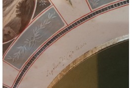 The Monuments of Ancient Rome, fan leaf from the Grand Tour, circa 1790