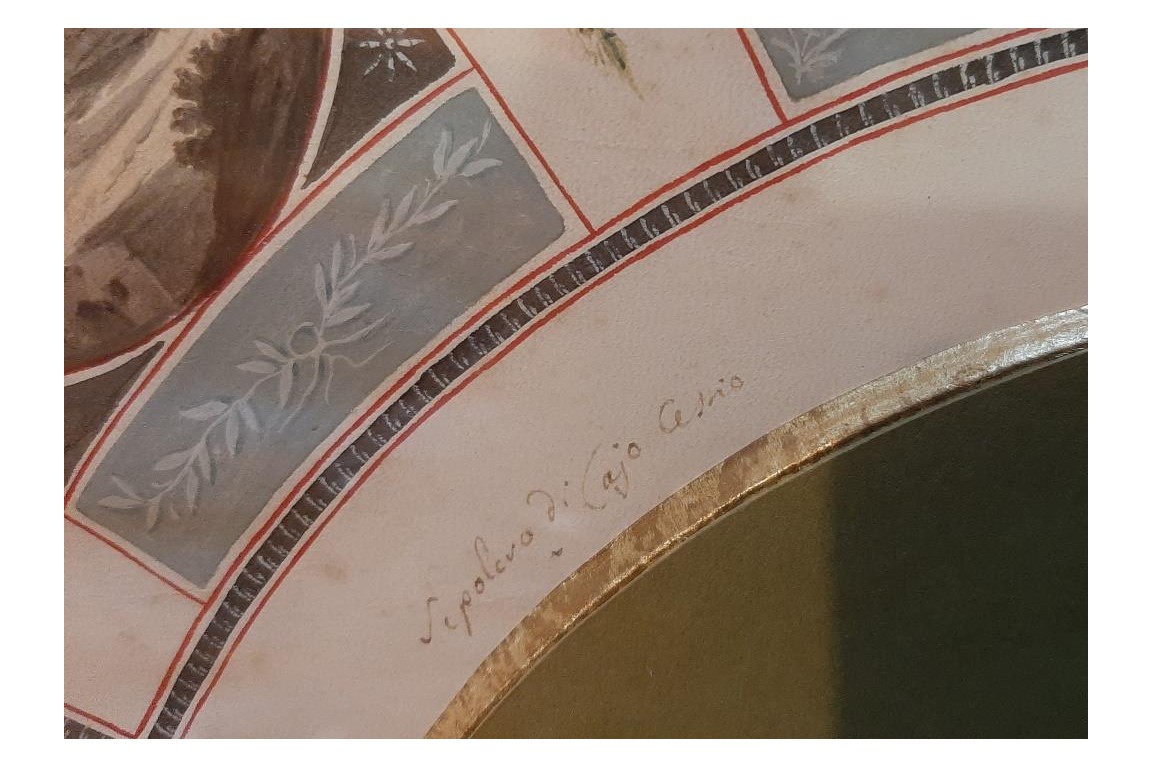 The Monuments of Ancient Rome, fan leaf from the Grand Tour, circa 1790