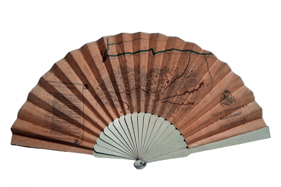 Montserrat. Topographical fan, circa 1900