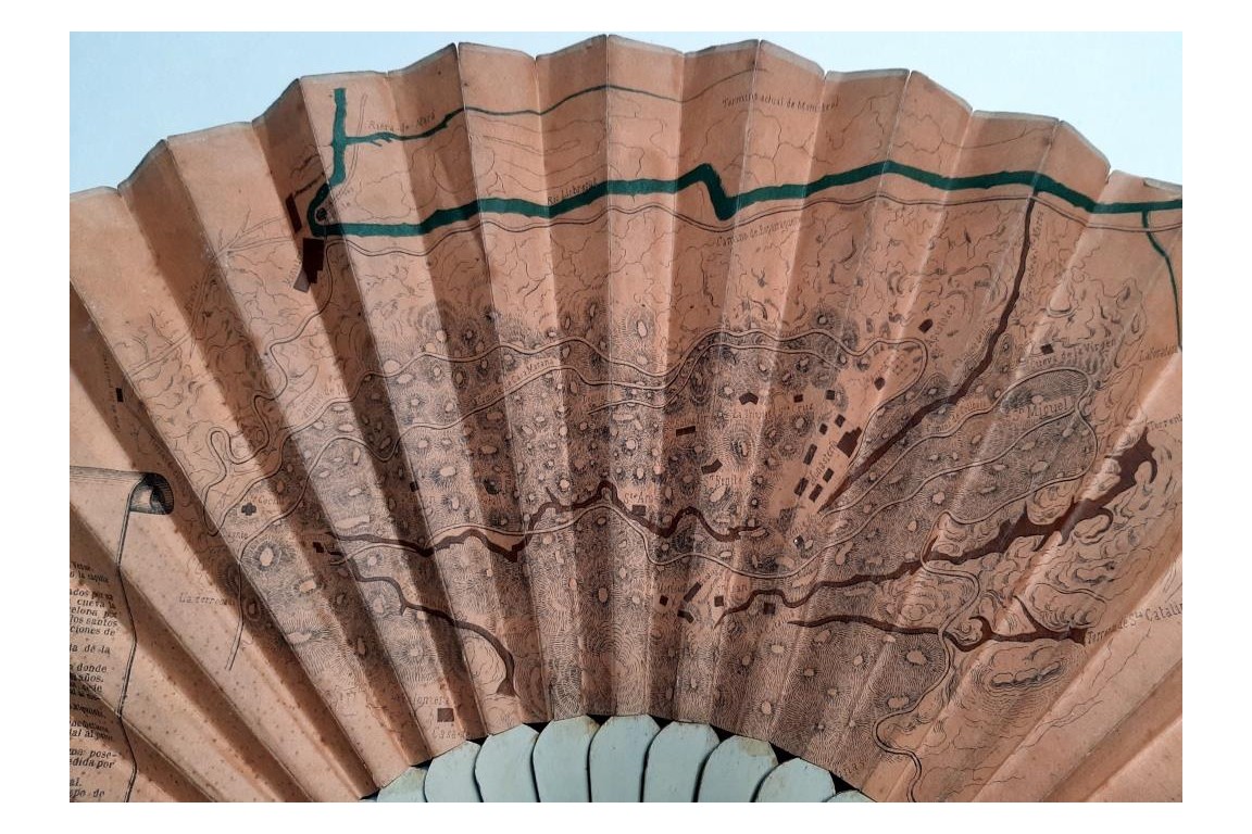 Montserrat. Topographical fan, circa 1900
