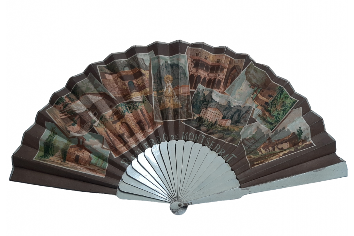 Montserrat. Topographical fan, circa 1900