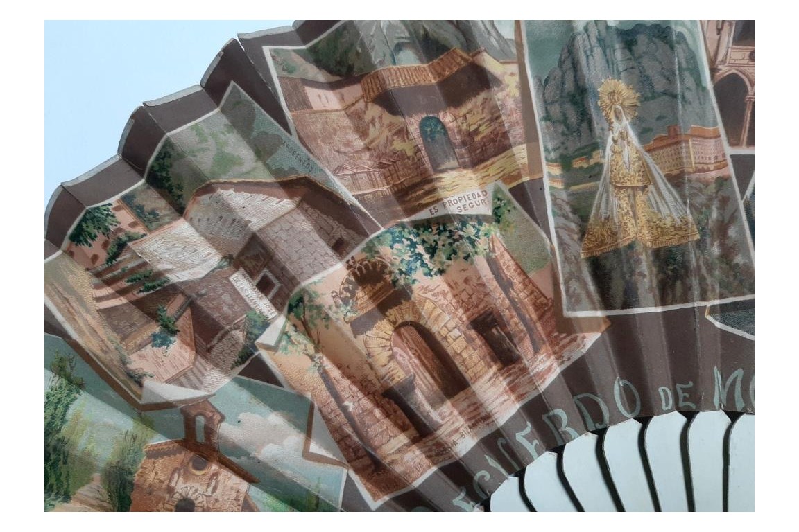 Montserrat. Topographical fan, circa 1900