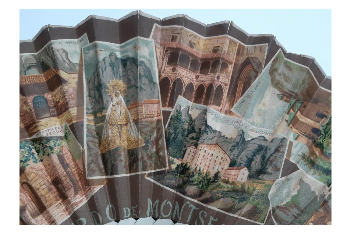 Montserrat. Topographical fan, circa 1900