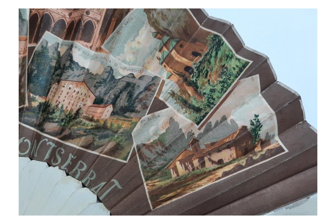 Montserrat. Topographical fan, circa 1900