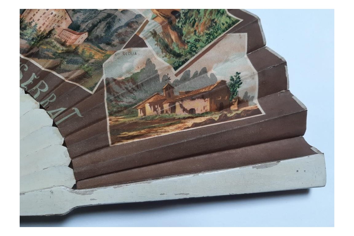 Montserrat. Topographical fan, circa 1900