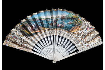 Port of Livorno, fan circa 1840-50