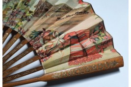 Souvenir de Gibraltar, éventail vers 1900-20
