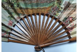 Souvenir de Gibraltar, éventail vers 1900-20