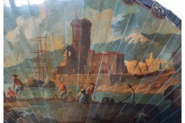 Le port, éventail XIXème