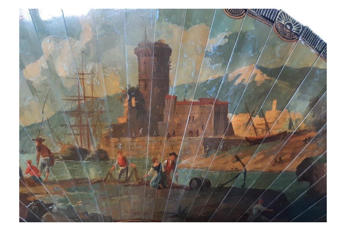Le port, éventail XIXème