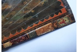 The harbour, 19th century fan