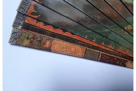 The harbour, 19th century fan