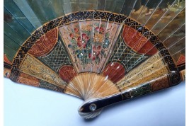 The harbour, 19th century fan