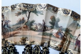 Country peregrinations, fan circa 1860