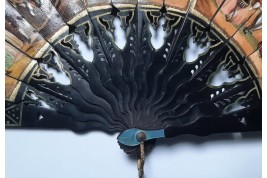 Country peregrinations, fan circa 1860