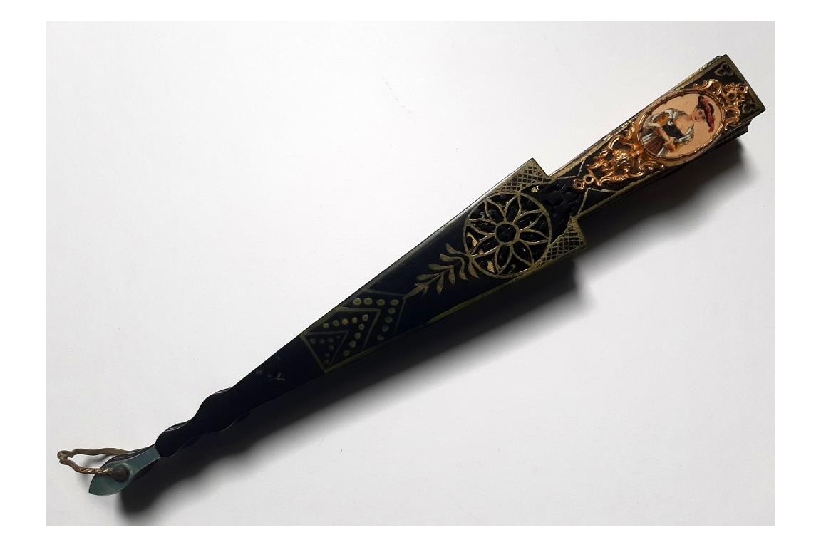 Country peregrinations, fan circa 1860