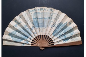 La Rochelle, Royan, Les Sables d'Olonne. fan for Chemins de fer de l'État. Circa 1900