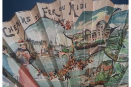 Biarritz, Pau, Arcachon.... Fan for Chemins de fer du Midi. Circa 1895