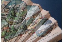 Biarritz, Pau, Arcachon.... Fan for Chemins de fer du Midi. Circa 1895