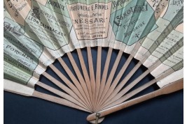 Biarritz, Pau, Arcachon.... Fan for Chemins de fer du Midi. Circa 1895