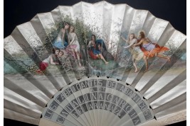 Fans in Spain, fan circa 1870